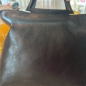 Elegant Black Leather Handbag